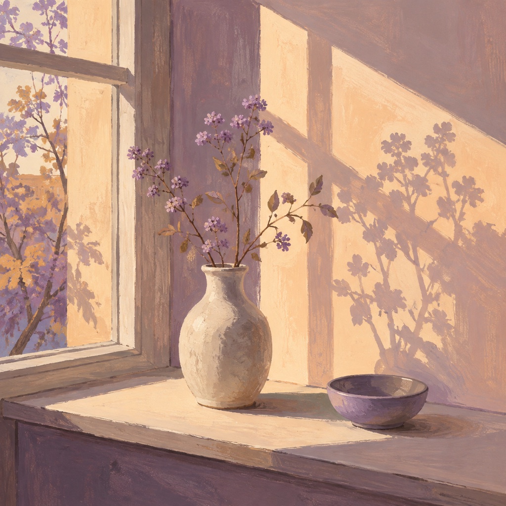 A quiet windowsill