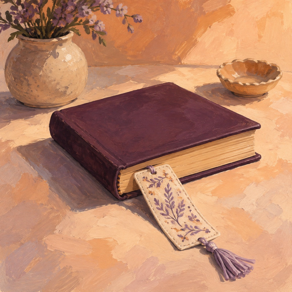 A fabric bookmark