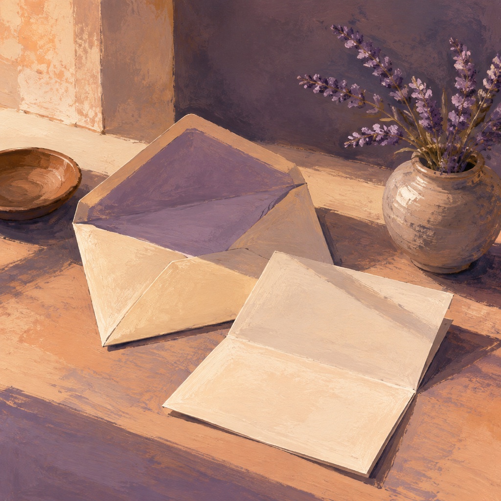 An open envelope