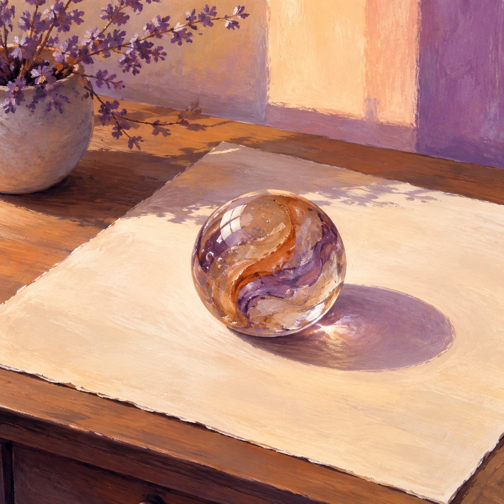 A paperweight and sheet